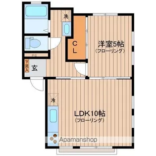 メゾン・ド・シュシュ【202号室】の間取り