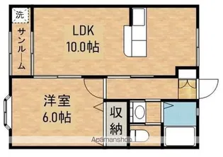 メープルタウン【1階】の間取り