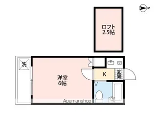 HOUSE OF SHIINAMACHI【102号室号室】の間取り