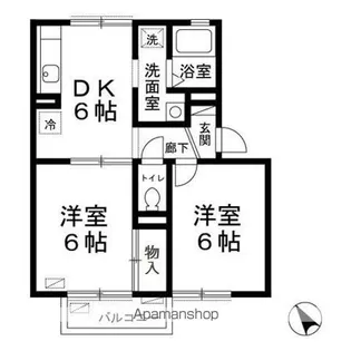 サンビレッジ【2階】の間取り
