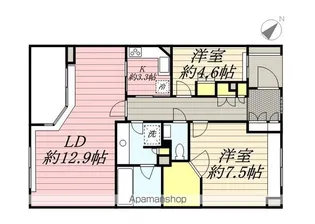 パティオス16番街【5階】の間取り
