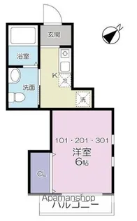 コートドール上大岡【2階】の間取り