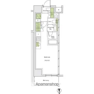 ザ・パークハビオ名古屋松原【7階】の間取り