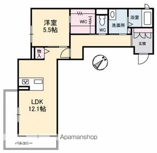 シャーメゾンHINATA【3階】の間取り