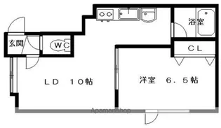 サウスロード1537【202号室】の間取り