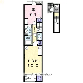 セレーブル浅江Ⅱ【2階】の間取り