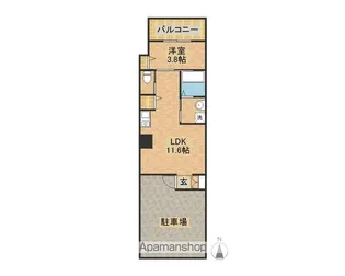 GLENVILLA・K【102号室】の間取り