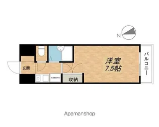 アイランド小野山【208号室】の間取り