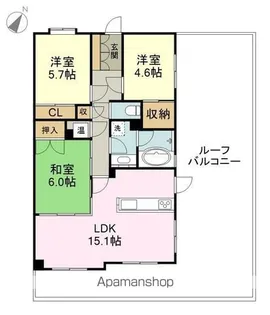 TO−BE−1 東照の丘【801号室】の間取り