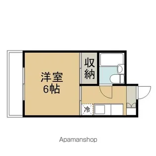 KEN CITY ONE【305号室】の間取り