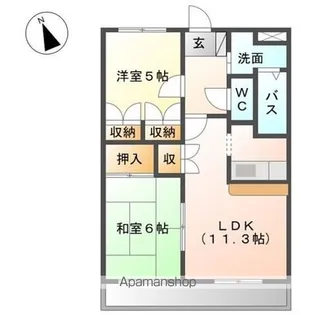 「プレイス エリエゼル」【1階】の間取り