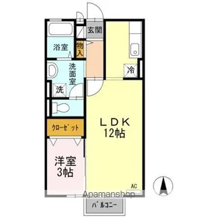 メゾン ピアチェーレ【1階】の間取り