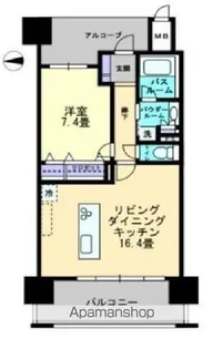 アルファステイツ高松駅前(穴吹HS)【702号室】の間取り