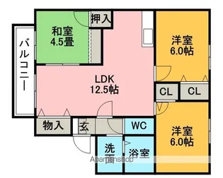 アーサハイツ【2階】の間取り
