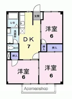 グリーンハイツ【2階】の間取り