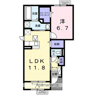 ローザ ローザ【1階】の間取り