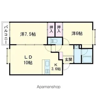 プレファシオ【202号室】の間取り