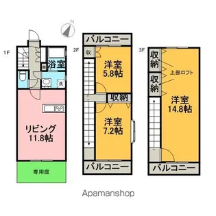 ブリックハウスいずみ【A号室】の間取り