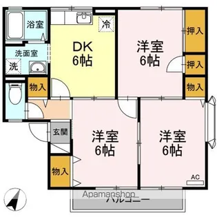 エスポアール壱番館【1階】の間取り