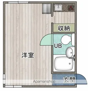 フラッツ塚口【201A号室】の間取り