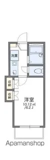 レオパレス藤枝田沼【207号室】の間取り
