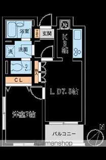 ローレルフラット【5階】の間取り