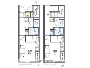 レオパレスまりあ【206号室】の間取り