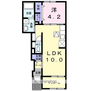 ジュネス【1階】の間取り