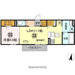 ソル・レヴェンテ A【1階】の間取り