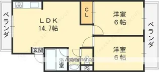 COMFY鴻池新田駅前【C-1号室】の間取り