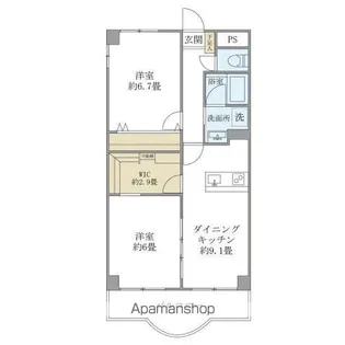 西船橋スクエアガーデン【4階】の間取り