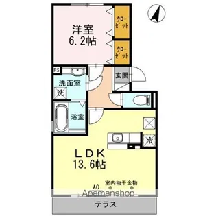 カーサグランデ三島【2階】の間取り