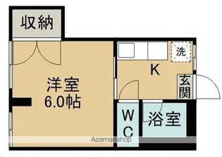 オアシスエイト【203号室】の間取り