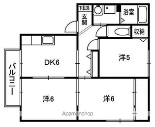 エクセル木津【202号室】の間取り