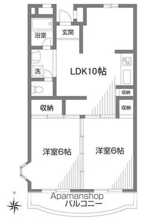 ファルム烏山【4階】の間取り