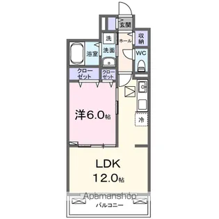 グランツ宇津木【3階】の間取り