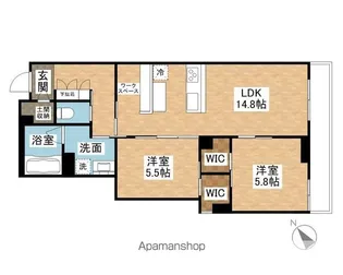 フォルトゥナ【102号室】の間取り