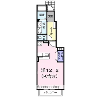 レジデンス手城【103号室】の間取り
