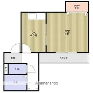 グランドハイツ社台【2階】の間取り