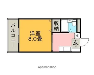 コーポ加月【B307号室】の間取り