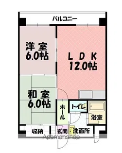 7条レジデンス【602号室】の間取り