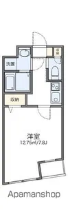 レオパレスエクセルカーサ平和台【2階】の間取り