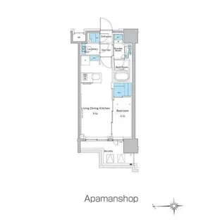 ルフォンプログレ門前仲町プレミア【15階】の間取り