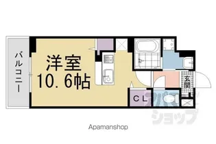 ブルック ブリーズ【406号室】の間取り