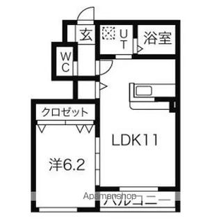 文水弐番館【1階】の間取り