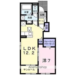 ミルト・フィーレ【1階】の間取り