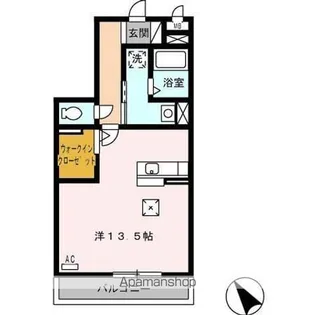 メルローズ【1階】の間取り
