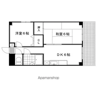ヴィラ福田【3F号室】の間取り