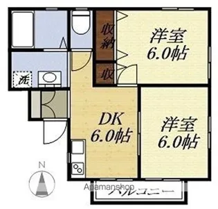 SELVA【2階】の間取り