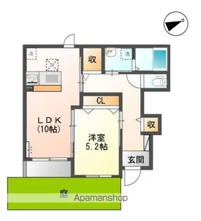 グレーシア【1階】の間取り